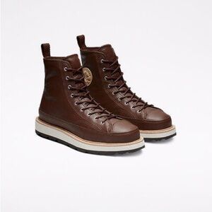 Women's Brown Lace-Up Boots